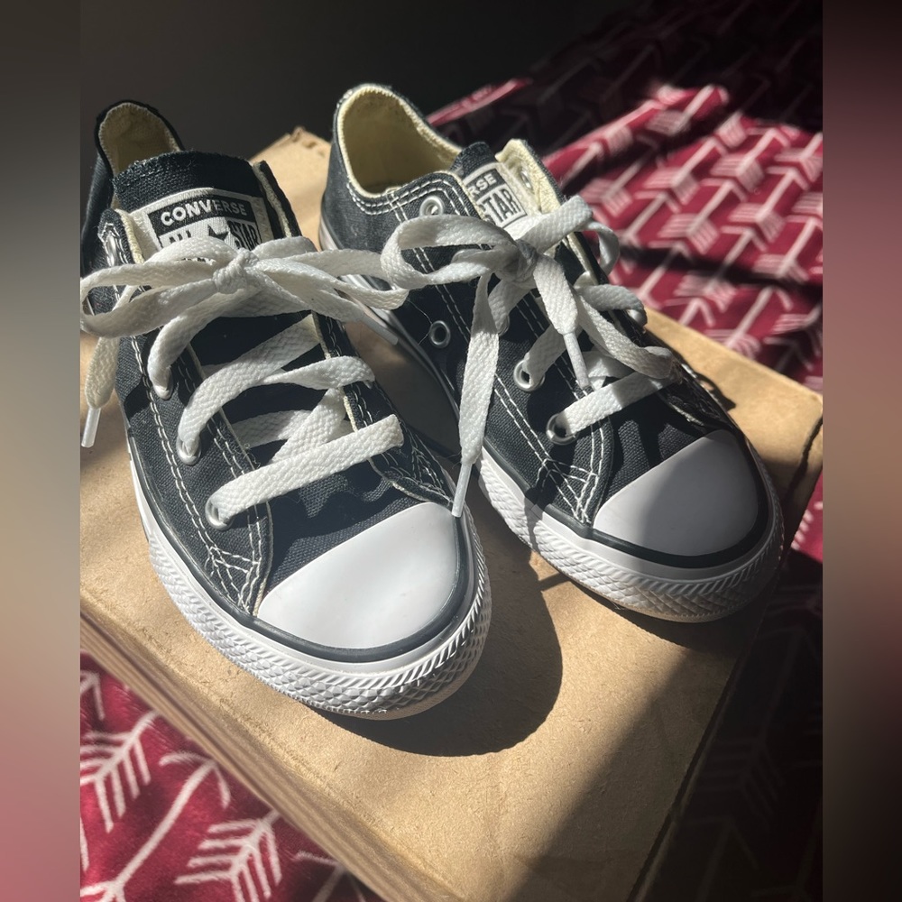 Kids' Converse All Star Low Top | Black | Size: 12